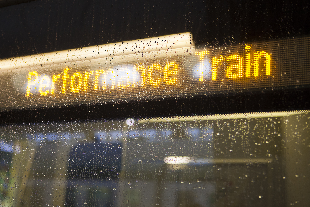 ArTransit, Performance Train, 15th November 2014, travelling from Milan to Zürich (Photo: Carolina Farina)